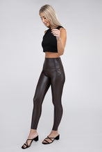 Load image into Gallery viewer, High Rise Faux Leather Leggings