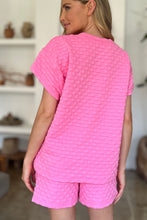 Load image into Gallery viewer, Double Take Full Size Texture T-Shirt and Shorts Set