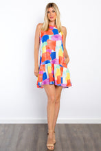 Load image into Gallery viewer, Be Stage Abstract Print Ruffle Hem Mini Dress with Pockets