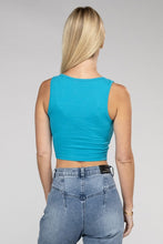 Load image into Gallery viewer, Cotton Square Neck Cropped Cami Top