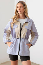 Load image into Gallery viewer, Le Lis Color Block Collared Wind Breaker Jacket