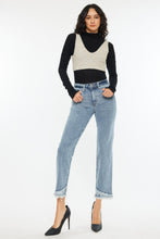 Load image into Gallery viewer, Kancan Raw Hem High Rise Straight Jeans