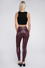 Load image into Gallery viewer, High Rise Faux Leather Leggings