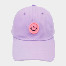 Load image into Gallery viewer, Lavender Cotton Smiley Hat