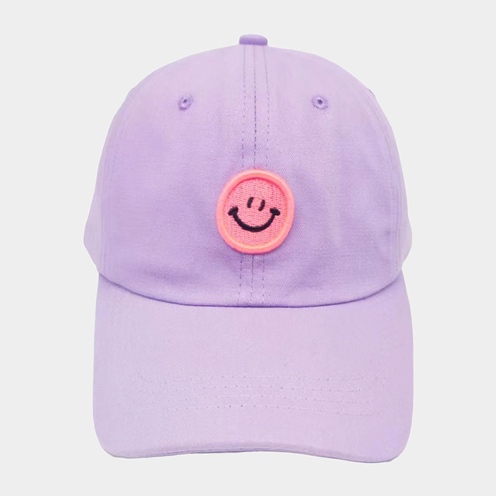 Lavender Cotton Smiley Hat