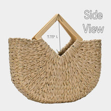 Load image into Gallery viewer, Straw Tote Bag