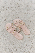 Load image into Gallery viewer, Forever Link Studded Cage Strap Slide Jelly Sandal