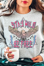 Load image into Gallery viewer, STAY WILD EAGLE GRAPHIC SWEATSHIRT