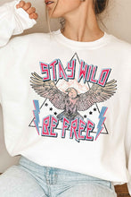 Load image into Gallery viewer, STAY WILD EAGLE GRAPHIC SWEATSHIRT