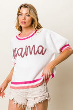 Load image into Gallery viewer, BiBi MAMA Contrast Trim Short Sleeve Sweater