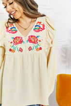 Load image into Gallery viewer, ODDI Full Size Just Like Mama Embroidered Blouse