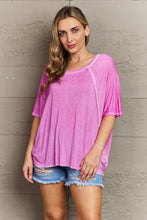 Load image into Gallery viewer, Zenana Laid Back Washed Boat Neck Top