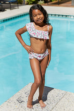 Load image into Gallery viewer, Marina West Swim Float On Ruffle Two-Piece Swim Set in Roses Off-White