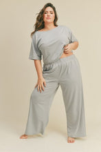 Load image into Gallery viewer, Kimberly C Full Size Short Sleeve Cropped Top and Wide Leg Pants Set
