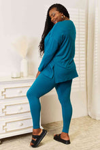 Load image into Gallery viewer, Zenana Lazy Days Full Size Long Sleeve Top and Leggings Set