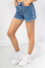 Load image into Gallery viewer, Judy Blue Full Size Celine Embroidered Star Cutoff Shorts
