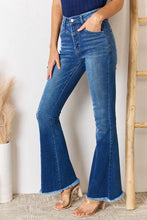 Load image into Gallery viewer, Kancan High Rise Raw Hem Flare Jeans