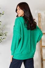 Load image into Gallery viewer, Zenana Round Neck Long Sleeve Sweater