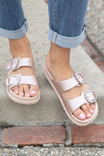 Load image into Gallery viewer, Weeboo Jewel of the Sea Faux Pearl Buckle Slide Sandals