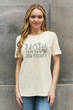 Load image into Gallery viewer, Simply Love Simply Love GROW POSITIVITY Graphic Cotton Tee