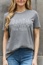 Load image into Gallery viewer, Simply Love Simply Love GROW POSITIVITY Graphic Cotton Tee