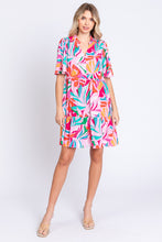 Load image into Gallery viewer, GeeGee Floral Ruffled Mini Dress