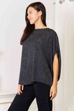 Load image into Gallery viewer, Double Take Printed Dolman Sleeve Round Neck Blouse