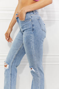 Kancan Abby High Rise Slim Straight Jeans