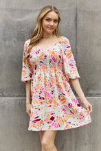 Load image into Gallery viewer, ODDI Full Size Floral Print Mini Dress