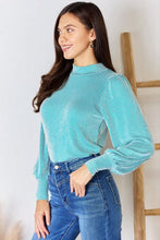 Load image into Gallery viewer, Zenana Ribbed Mock Neck Long Sleeve Top