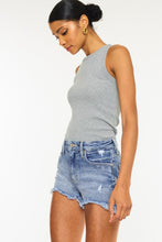 Load image into Gallery viewer, Kancan Distressed Raw Hem Denim Shorts