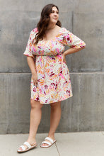 Load image into Gallery viewer, ODDI Full Size Floral Print Mini Dress