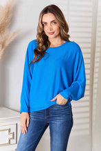 Load image into Gallery viewer, Zenana Full Size Round Neck Batwing Sleeve Blouse