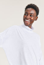 Load image into Gallery viewer, Mono B Dropped Shoulder Turtleneck Pullover