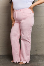 Load image into Gallery viewer, RISEN Raelene Full Size High Waist Wide Leg Jeans in Light Pink