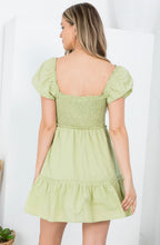 Load image into Gallery viewer, Green Smock Dress