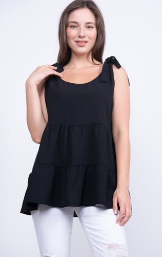 Black Tiered Tank