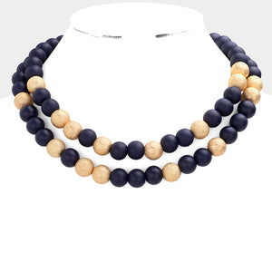 Double Layer Bead Necklace