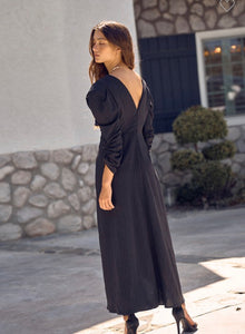 Black Puff Formal Dress