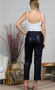 Leathered Jogger Pant