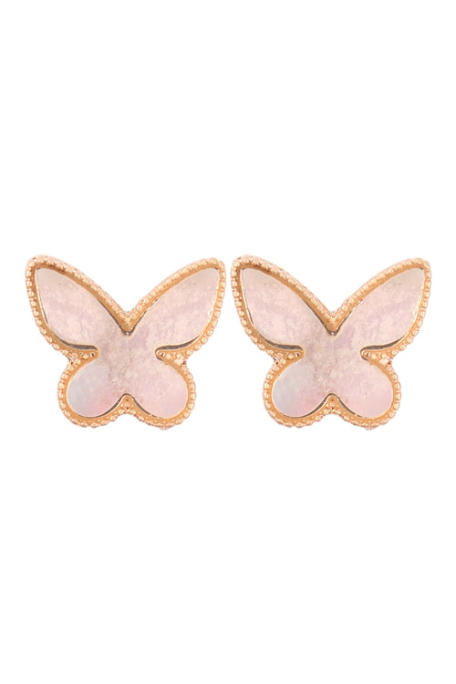 Mother of Pearl Butterfly Studs