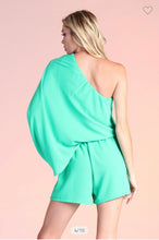Load image into Gallery viewer, Royal One Shoulder Romper
