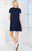Load image into Gallery viewer, Navy Basic Dress