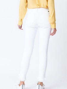 White Fray Ankle KANCAN Jeans 8395