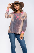 Load image into Gallery viewer, Tie Dye Neon Detail Top