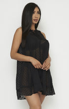 Load image into Gallery viewer, Black Houndstooth Sheer Coverup
