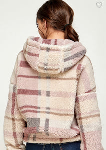 Sherpa Plaid PullOver