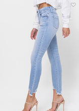 Load image into Gallery viewer, Light Distressed Denim Cello Jean