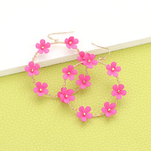 Load image into Gallery viewer, Flower Circle Dangles