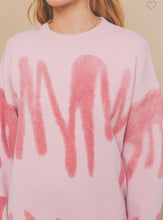 Load image into Gallery viewer, Pink Spray Paint Sweater